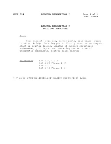 Principles of Nuclear Reactor Operation (Univ. of Wisconsin research reactor)