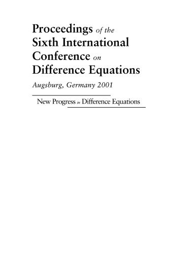 Procs of the 6th Int'l Conf. on Difference Eqns