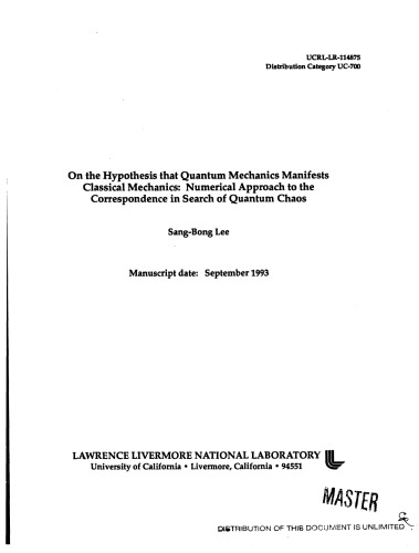 Quantum Mechanics Manifests Classical Mechanics [thesis]