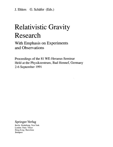 Relativistic Gravity Research With Emphasis on Experiments and Observations