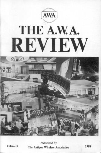 The Antique Wireless Assoc Review [Vol 03]