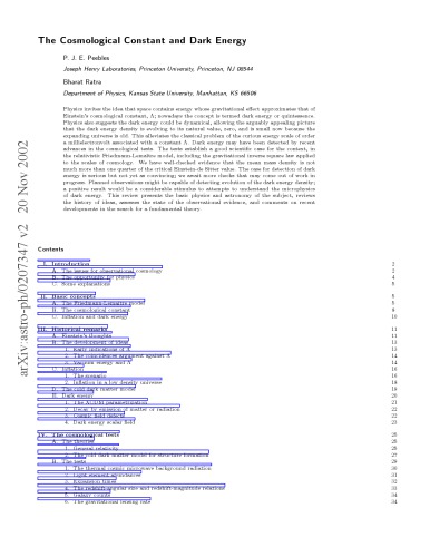 The Cosmological Constant and Dark Energy
