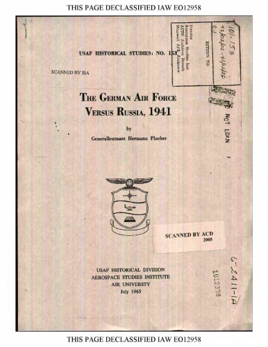 The German Air Force vs. Russia, 1941