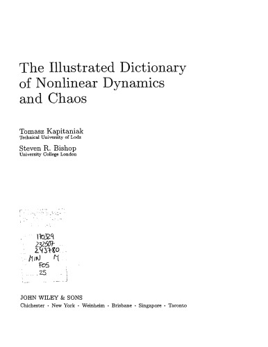 The Illustrated Dictionary of Nonlinear Dynamics and Chaos
