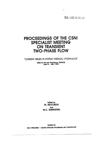 Transient Two-Phase Flow (csni-r1992-12)