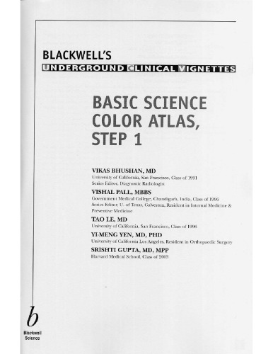 UCV Basic Science Color Atlas STEP 1