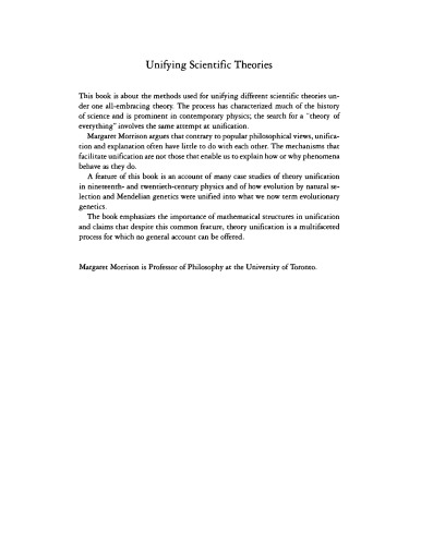 Unifying Scientific Theories - Physical Concepts and Mathematical Structures