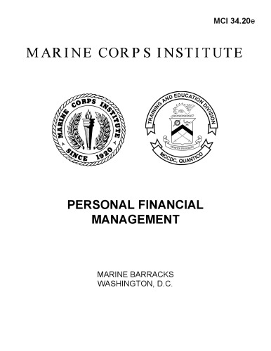 USMC - Personal Financial Management MCI 34.20e