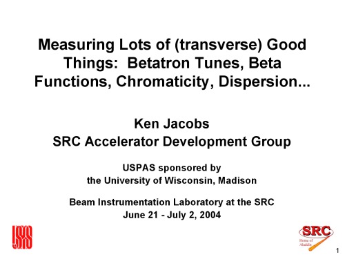 USPAS - Transverse Measurements [presentation slides]