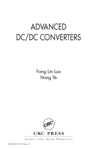 Advanced DC/DC converters