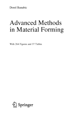 Advanced methods in material forming