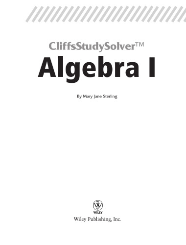 Algebra I