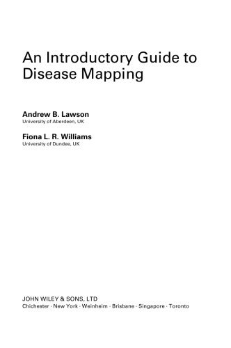 An introductory guide to disease mapping