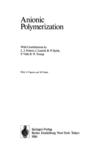 Anionic Polymerization