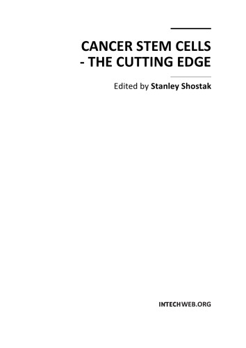 Cancer stem cells : the cutting edge