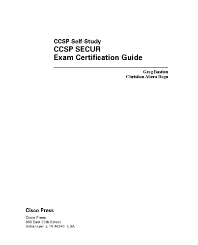 CCSP SECUR exam certification guide : CCSP self-study