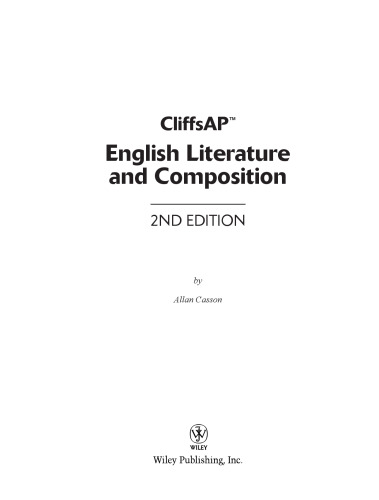 CliffsAP English literature and composition