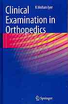 Clinical Examination in Orthopedics