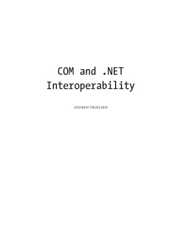 COM and . Net interoperability