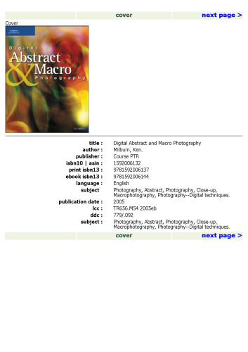 Digital abstract and macro photography : Includes index