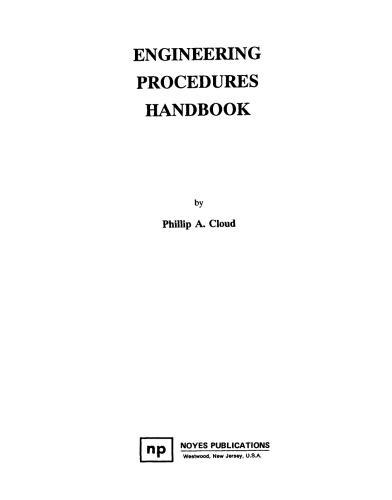 Engineering procedures handbook