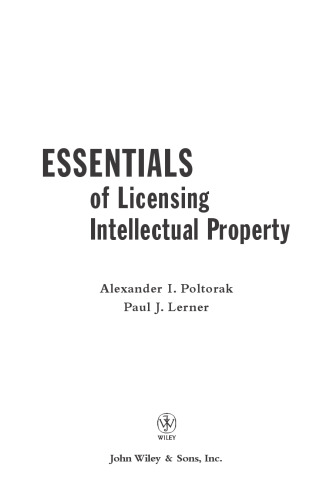 Essentials of intellectual property licensing