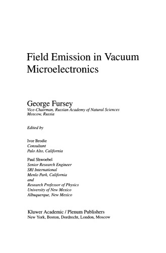 Field emission in vacuum microelectronics
