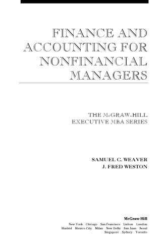 Finance and accounting for nonfinancial managers