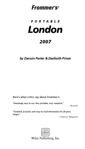 Frommer's portable London 2007