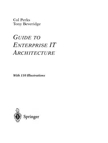 Guide to enterprise IT architecture