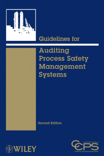 Guidelines for auditing process safety management systems