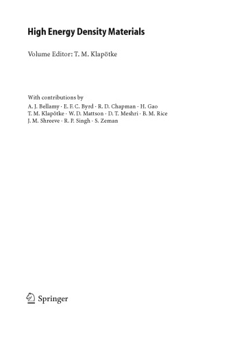 High energy density materials