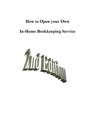 How to open your own in-home bookkeeping service