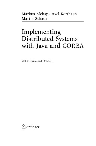 Implementing distributed systems with Java and CORBA