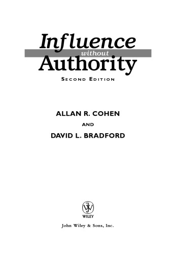 Influence without authority