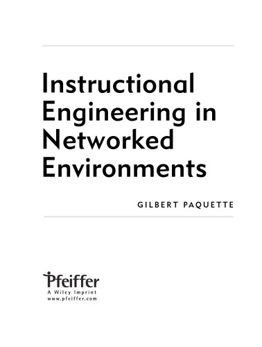 Instructional engineering in networked environments