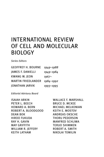 International Review of Cell and Molecular Biology