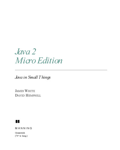 Java 2 micro edition