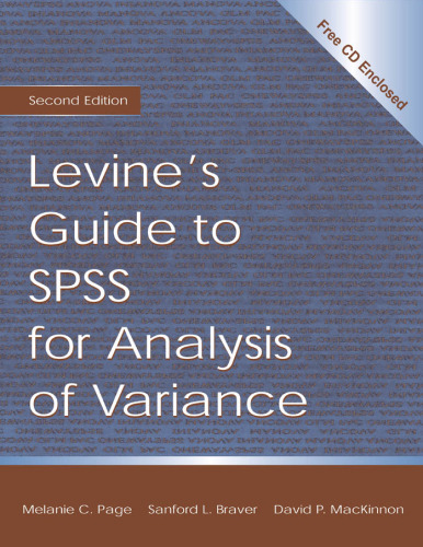 Levine's guide to SPSS for analysis of variance