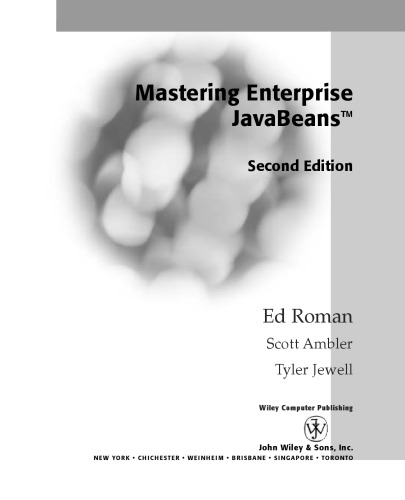 Mastering Enterprise Javabeans