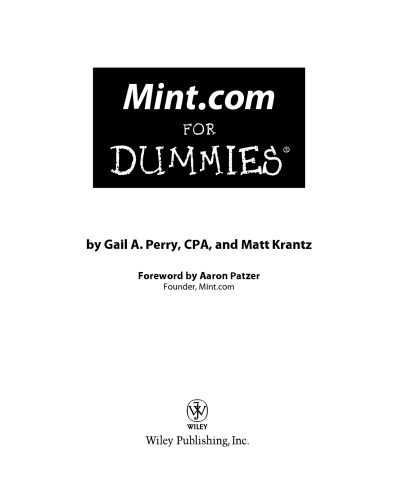 Mint.com for dummies