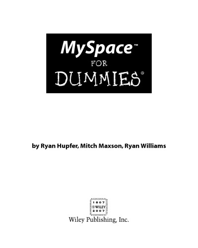 MySpace for dummies