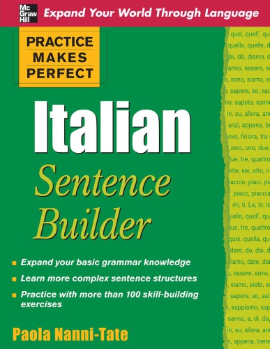 Practice makes perfect Italian sentence builder