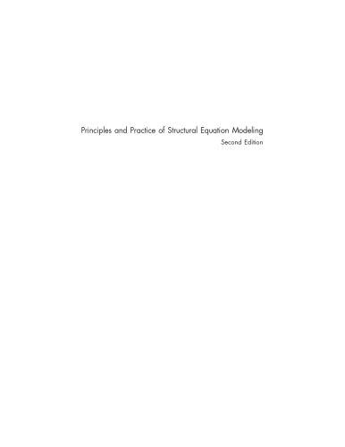 Principles and practice of structural equation modeling