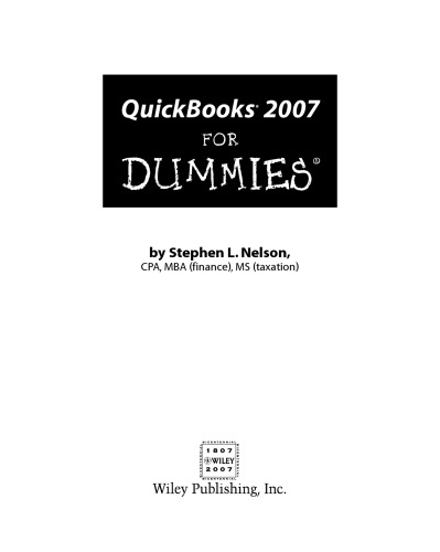 Quickbooks 2007 for dummies