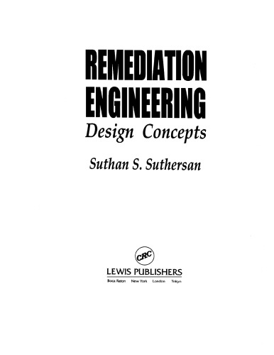 Remediation engineering : design concepts
