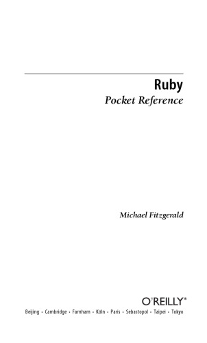 Ruby Pocket Reference