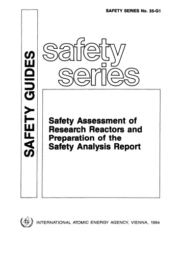 Safety assessment of research reactors and preparation of the safety analysis report