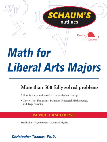 Schaum's outlines : mathematics for liberal arts majors
