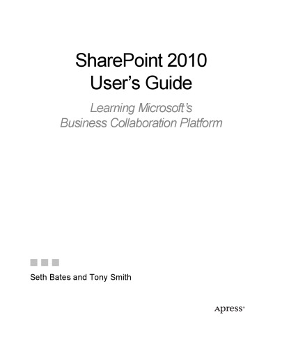 SharePoint 2010 user's guide